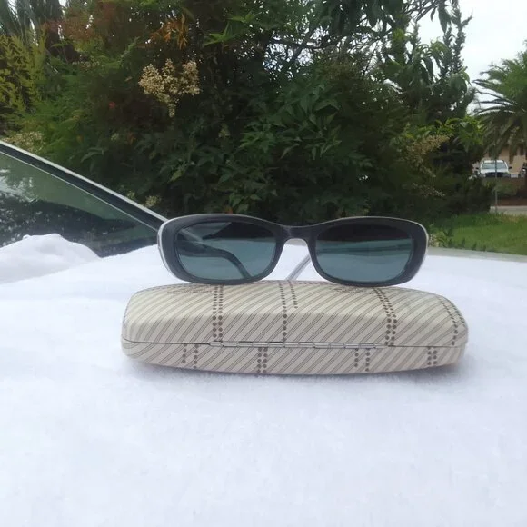Luxury collector's delight two-tone mini-style unique sunglasses brand new.